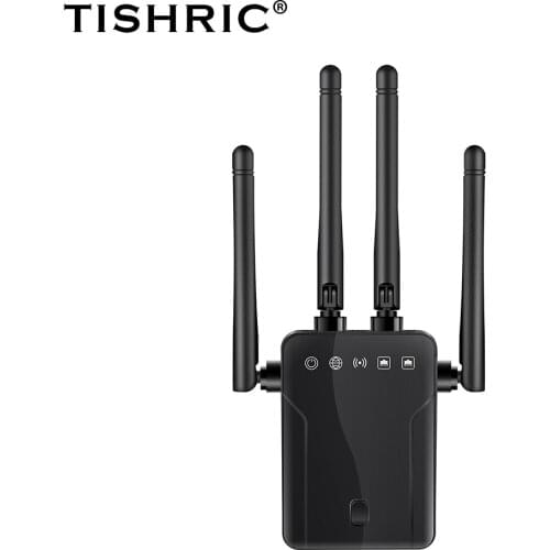 Wireless WiFi Repeater WiFi Signal Amplifier Extender Router Wi-Fi Booster Long Range Wi Fi Repeater Access Point 1200/300Mbps