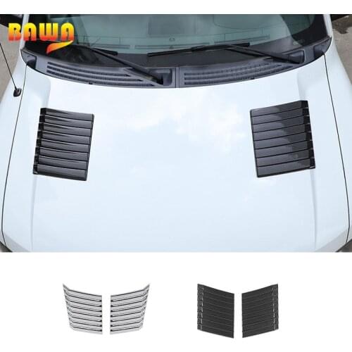 BAWA Car Hood Decorative Cover For Ford F150 Engine Shell Air Out Grille Trim Stickers For Ford F150 2009-2014 Parts Accessories