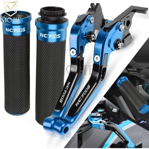 For Honda NC700S NC700 S NC 700 S NC 700S 2012-2013 Motorcycle Accessories CNC Brake Clutch Levers Handlebar Hand Grips Set