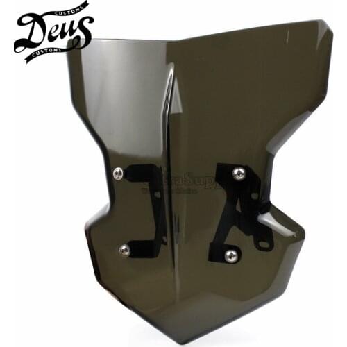 For Yamaha MT09 MT-09 FZ09 FZ-09 MT FZ 09 2017 2018 2019 Motorcycle Motorbike Windshield Windscreen with Mounting Bracket Screw