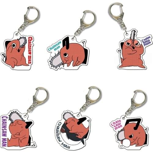 Pochita Action Figure Toy Anime Chainsaw Man Resin Keychain Figurine Free Shipping Items for Women