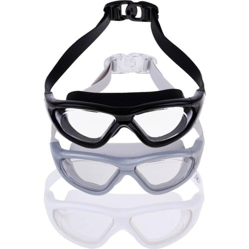 Leak-Proof Adults Swimming Goggles Anti-Fog Silicone One-Piece Swim Glasses