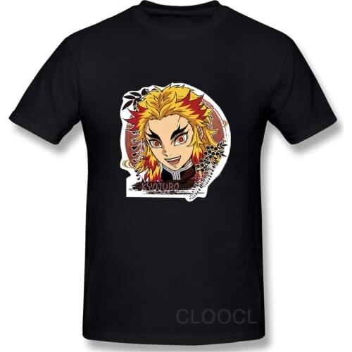 CLOOCL Fashion Anime Demon Slayer Season 2 Black Cotton T-Shirt 3D Printed Short Sleeve Shirt Casual Unisex Cotton Black Tees