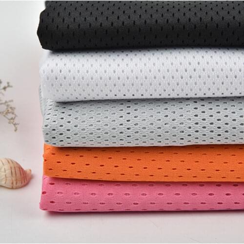 Classic sport clothes lining fabric 75D fabric soft birdeyes lining underwear knitted mesh DIY material