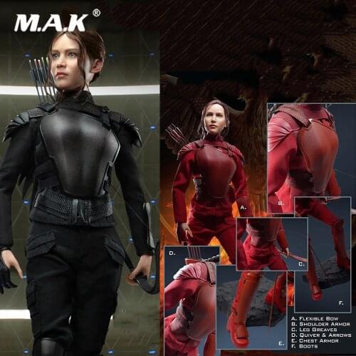Collectible SA0035 1/6 The Games Character Female Warrior Full Set 12'' Action Figure Normal/Red Armor Version for Fans Gifts