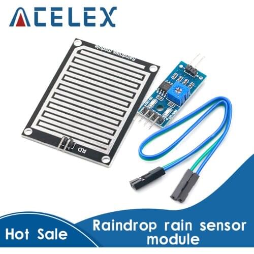 1set/lot Snow/Raindrops Detection Sensor Module Rain Weather Module Humidity For Arduino