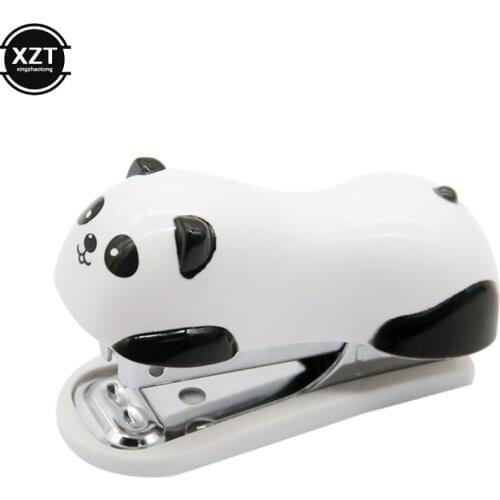 Cartoon Mini Stapler set stapling machine Office school binding supplies Manual Cute Staplers