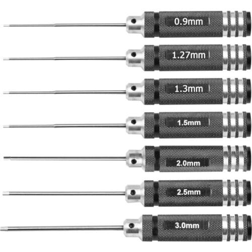 Hex Screwdriver Tool Kit for RC Helicopter Car Drone Aircraft Model 0.9/1.27/1.3/1.5 mm Repair Tools