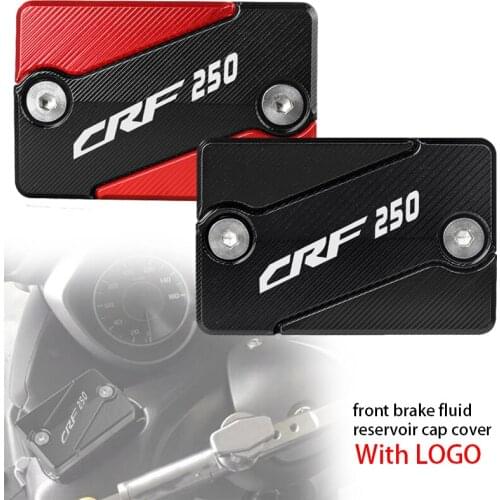 New Motorcycle CNC Aluminum Front Brake Reservoir Fluid Tank Cover Oil Cap For HONDA CRF250 CRF 250 RALLY 2017-2018 With Logo