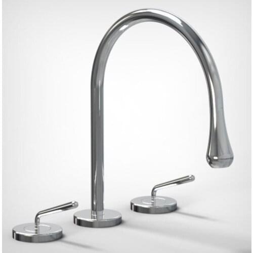 New Basin Faucet Bathroom Widespread hot and cold cretive Brass water Mixer Tap Brush gold black Basin Water Sink Mixer crane