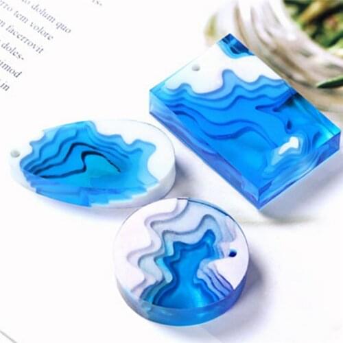 Transparent Silicone Mould DIY Splice Island Mountain Mold Resin Molds For Jewelry Dried Flower Resin Decorative Craft