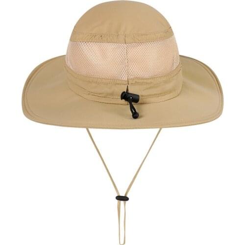 Fisherman Cap Wide Brim Breathable Adjustable Sunshade Waterproof Folding Mesh Sports Hat Sportswear NEW 2021