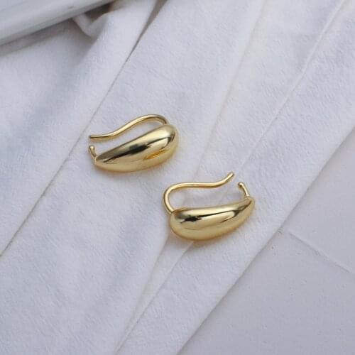 AMORCOME Trendy Simple Ear Cuff Earrings For Girls Gold Earcuff Cute Cartilage Clip Earrings No Pierced Women Punk Jewelry