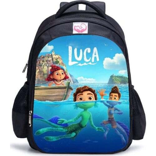 Luca Students School Bags Anime Backpack for Boys Girls Kids Children Cartoon Rucksack Teenagers Knapsack Unisex Travel Bagpacks