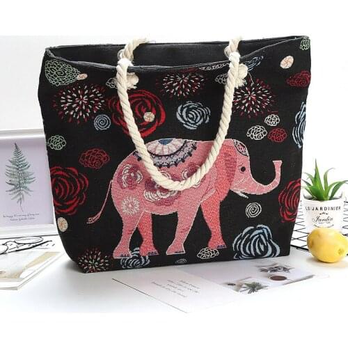 Storage Shopper Bag Elephant Pattern Large Womens Bag Beautifully Handbags for Women Simplicity High Capacity Shoulder Bags