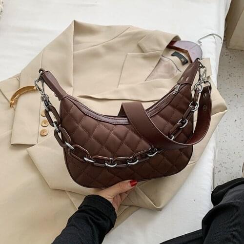 Lady Shoulder Bag Chain Bag Messenger Bag 2021 Autumn Winter New Ladies Bag Oxford Cloth Female Dumpling Bag Fashion Handbag
