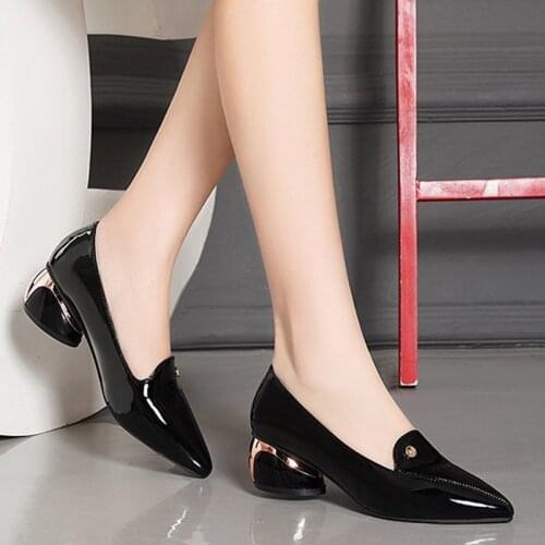 2020 Winter High Heels Bare Boots Pointed Toe Dress Shoes Thin Heel Booties Black Pumps Red botas retro mujer Ladies Office Shoe