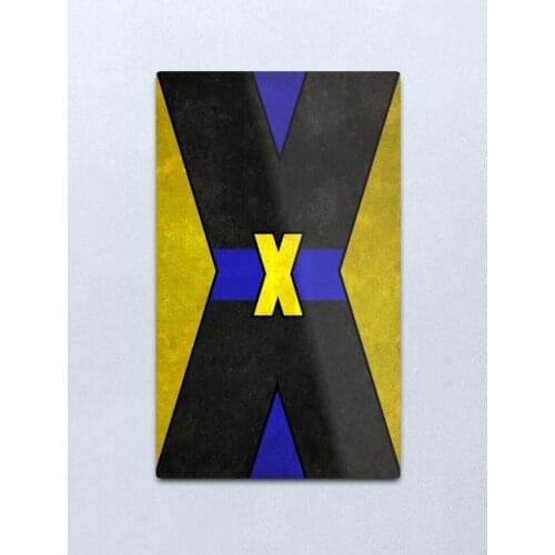 The X Metal Print Tin Sign Vintage Metal Wall Sign Plaque Retro Garage Shed Car