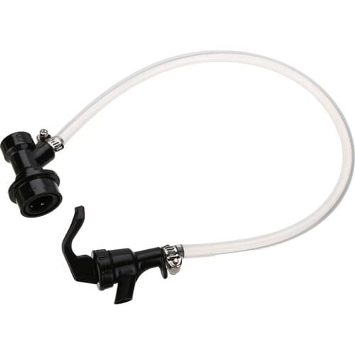 New 20'' Transparent Beer Line Tool Set DIY Homebrew Ball Lock Keg With Faucet Hose Clamp Ball Lock Bar Home Brewing Tools Set