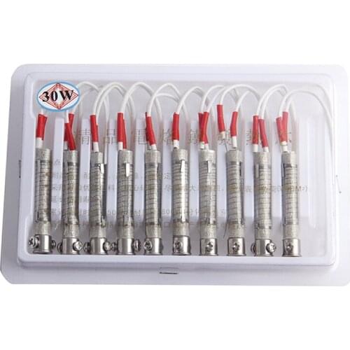 30W/40W/60W Soldering Iron Core 10pcs Adjustable Constant Heating Element External Heated Replacement Spare Part Welding