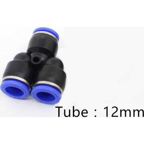 New 10pcs a lot plastic hose 3 way Y type air one touch pipe pneumatic push in fittings 12mm quick connector PY-12 three joint