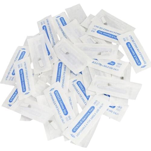 50pcs Eyebrow Tattoo Double Row Fog 15-Pin Needles Permanent Makeup