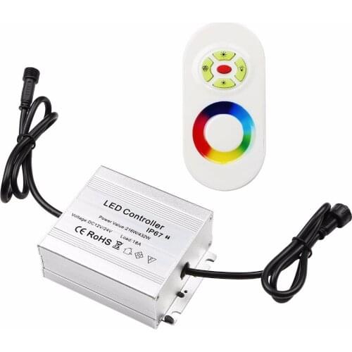 Aluminium LED Control System 216W IP67 Waterproof Wireless Controls RGB Lamps with 20M Changeable Lights Colors Controler Z101B