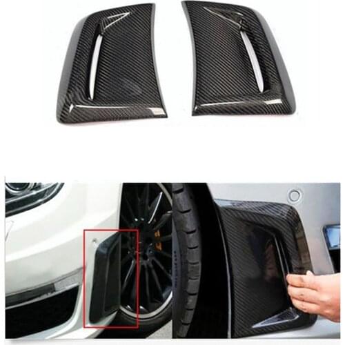 Carbon Fiber Car Side Air Insert Vent Cover Trim Cover Side Vent Sticker for Mercedes Benz W204 C63 for AMG 2012-2014