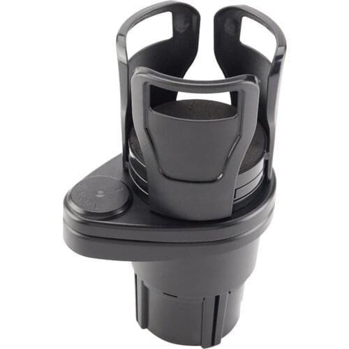 Car Cup Holder Expander Organizer 2in1 Mount Drink Bottle Storage Extender