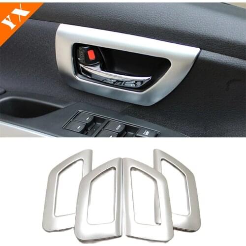Car armrest Window handle bowl decor sticker cover Sliver For Suzuki S-cross SX4 2014 2015 2016 2017 2018 interior accessories