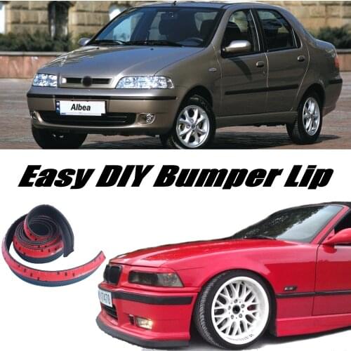 Bumper Lip Deflector Lips For Fiat Albea / Siena 2002~2012 Front Spoiler Skirt For Tuning / Body Kit / Strip