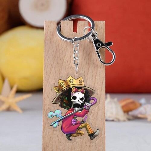 5pcs 10pcs 10Kinds One Piece Luffy Chopper Nami Nico Robin Ace Trafalgar Law Brook Usopp Sanji PVC Pendant Figure Key Chain