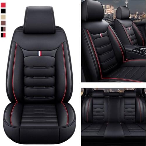 Car Seat Covers for Chevrolet Orlando Captiva Volt Sonic Impala Equinox 5 Seats Seat Covers Leather Full Front and Back Car Seat