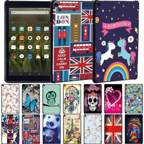 Tablet Case for Amazon Fire 7(5th/7th/9th Gen)/HD 10(5th/7th/9th Gen)/HD 8(6th/7th/8th Gen)Back Cover Protective Shell