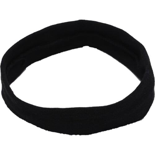 Black Mens Head Band Hair Band Sweat Sweatband Womens Elastic Stretch Sports Yoga Gym Stretch Headbandband Random Color