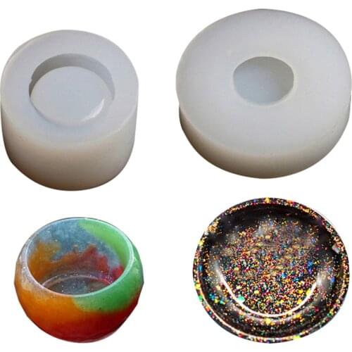 DIY Silicone Mold Handmade Small Bowl Container Plate Mould Crystal Epoxy UV Resin Dry Flower Moulds