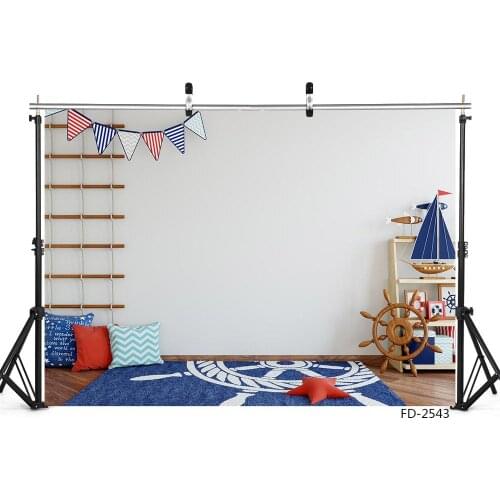 Room Sailboat Rudder Background For Baby Shower Kids Birthday Party Decorations Portrait Photography Backdrop Photo Studio Props
