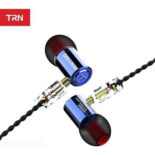 TRN M10 1DD+1BA Hybrid In Ear Earphone HIFI DJ Monitor Running Sport Earphones Earplug Headset Detachable Cable V90 MT1 ST1 ZST