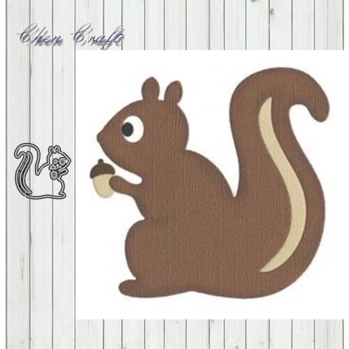 Playful squirrel Metal Cutting Dies Stencil Scrapbook Album Embossing For Gift Card Making Handcrafts 2019 new