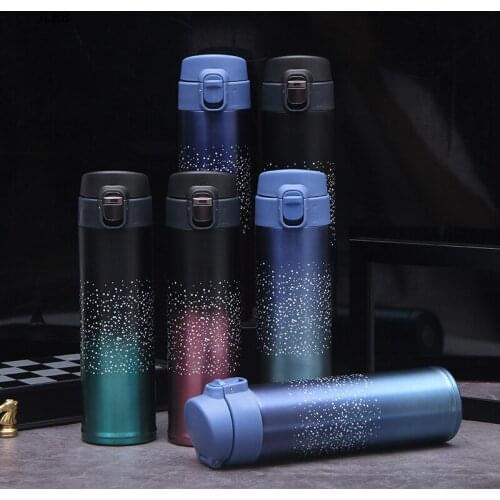 Fashion Travel Mug 500ml Tea Coffee Mug Water Vacuum Cup Thermos Stainless Steel Tumbler Thermocup Travel Drink Bottle