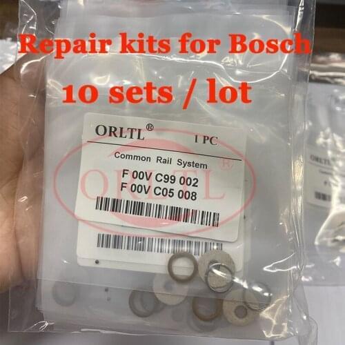 Common Rail Injector Repair Kits F00vc99002 sealing rings Ball Diameter F00vc05008(1.34mm) for 0445110143 0445110142