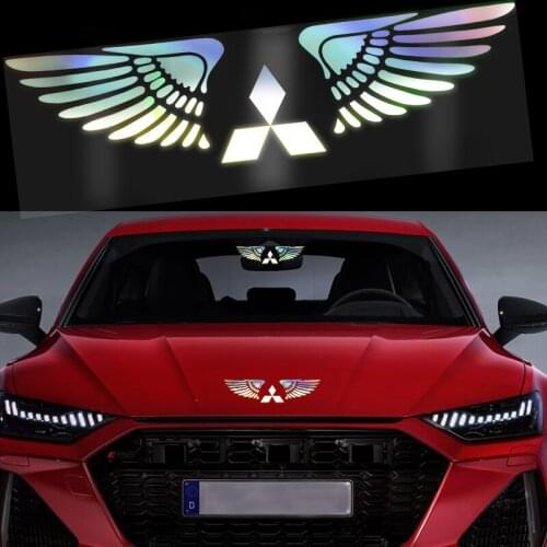 1pcs Car Emblem Stickers Car Decoration Decal for Mitsubishis Lancer 7 8 I200 Pajero 2 4 Montero Sport Outlander ASX L200 EVO