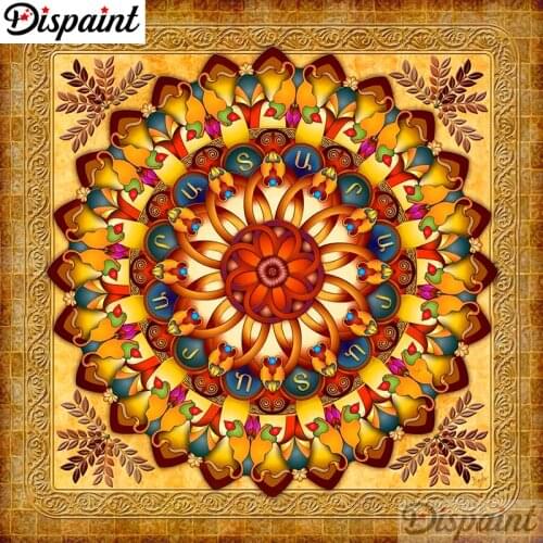 Dispaint Full Square/Round Drill 5D DIY Diamond Painting "Mandala scenery" 3D Embroidery Cross Stitch 5D Home Decor A10532