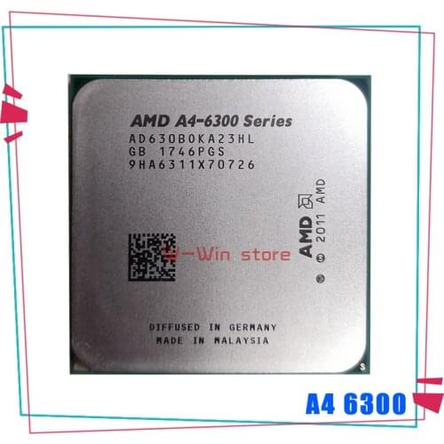 AMD A4-Series A4 6300 A4 6300K A4 6300B 3.7 GHz Dual-Core CPU Processor AD6300OKA23HL/AD630BOKA23HL Socket FM2