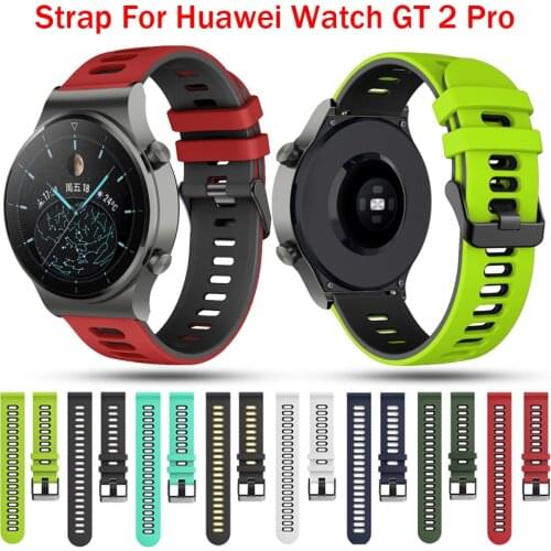 22mm Soft Silicone Band for Huawei Watch GT 2 Pro smart watch strap replacement bracelet for huawei gt2 pro Smart accessories