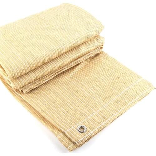 Customize Thicken Beige Color Sun Sails Terrace Privacy Nets Safety Fence Netting Garden Canopy Awnings Anti-UV Sun Shade Net