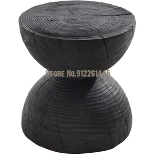 Nordic Sofa Corner A Few Retro Solid Wood Tea Table Creative Bedside Table Living Room Wooden Pier Original Wooden Pile Wooden P