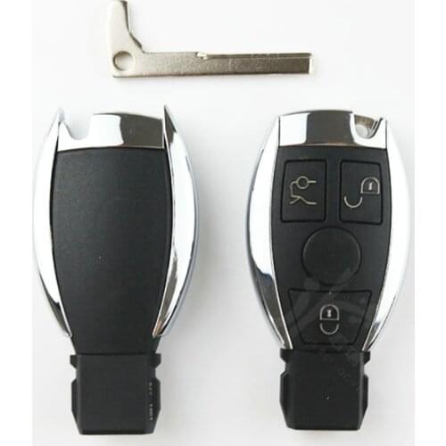DAKATU 3 Buttons Smart Key blank Fob For Mercedes-Benz BGA W203 W210 W211 AMG W204 C E S CLS CLK Replaceable Car Key Case Shell