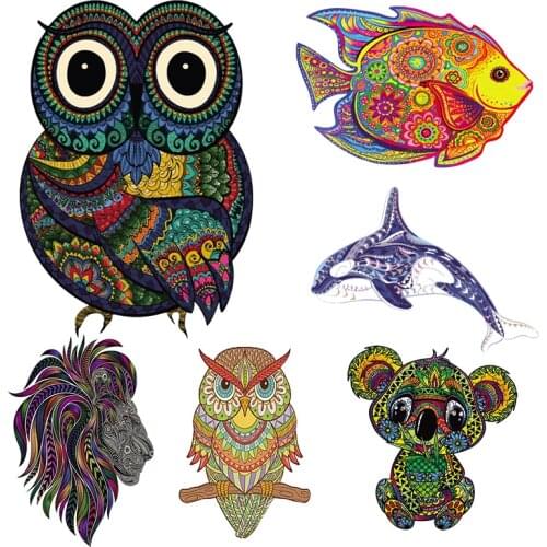 Owl Unique Wooden Animal Jigsaw Puzzles Mysterious 3D Puzzle Gift For Adults Kids Educational Puzzle Fabulous Interactive Gifts