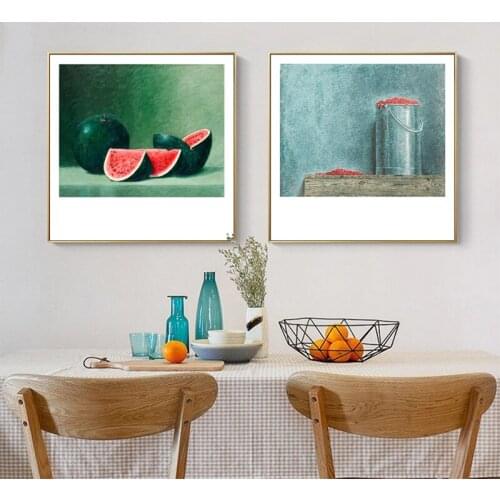 Fresh Pictures Kitchen Vegetable Fruit Painting on Canvas Posters and Prints Scandinavian Wall Art for Living Room Home Decor